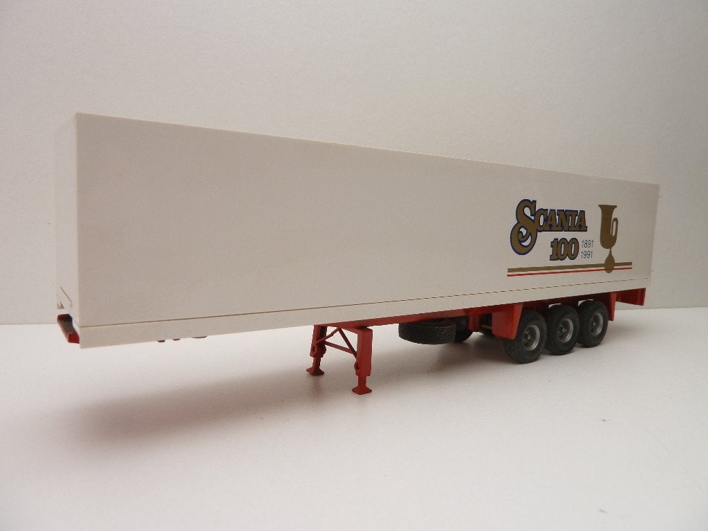 kastentrailer  '100 Jaar Scania ''  Tekno, Ophalen of Verzenden, Zo goed als nieuw, Bus of Vrachtwagen, Tekno