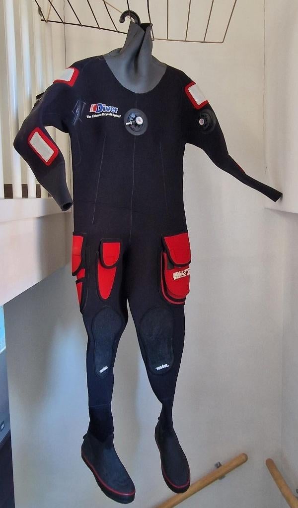 Droogpak Ndiver, maat M, Watersport en Boten, Duiken, Ophalen, Zo goed als nieuw, Duikpak