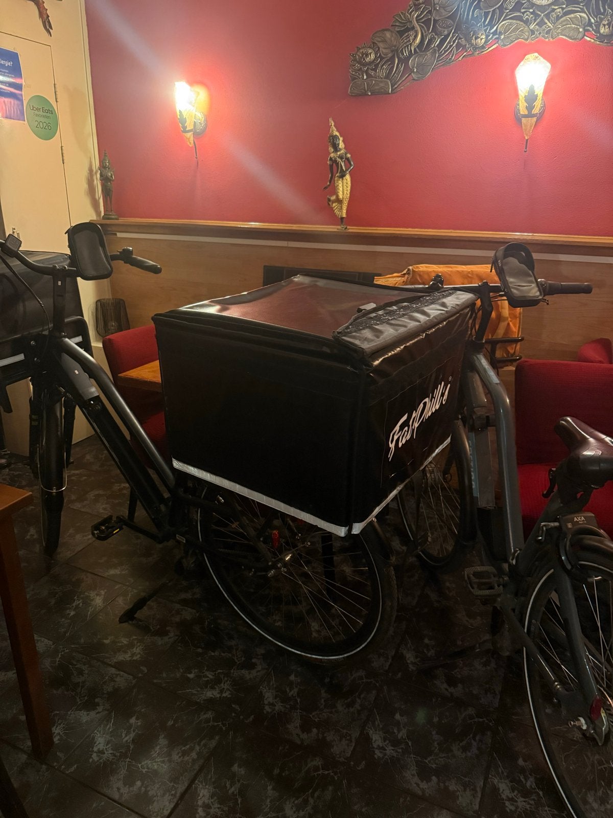 2 x geïsoleerde Warmhoudbox voor bezorgfiets, Ophalen, Zo goed als nieuw