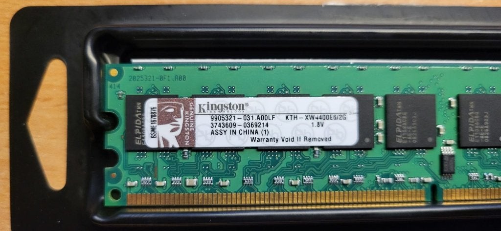 Kingston 2 GB DDR2 SDRAM 800MHz DDR2800/PC26400 ECC, Overige soorten, Server, Nieuw, Ophalen of Verzenden