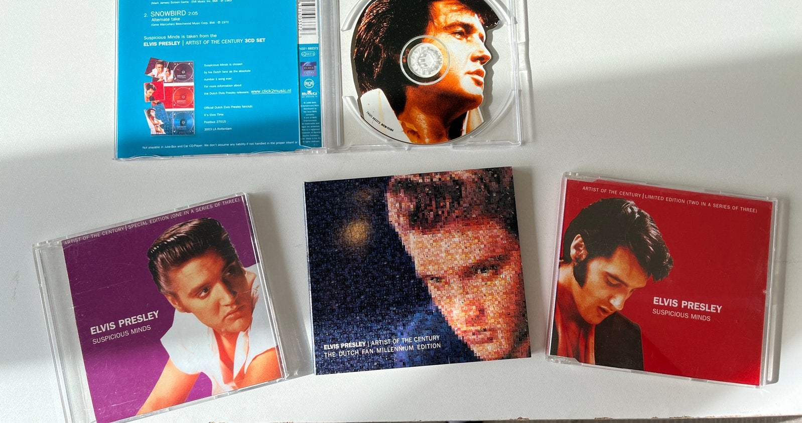 Elvis Presley - Suspicious Minds CD's (3 stuks), Gebruikt, Pop, Speciale editie, Ophalen of Verzenden