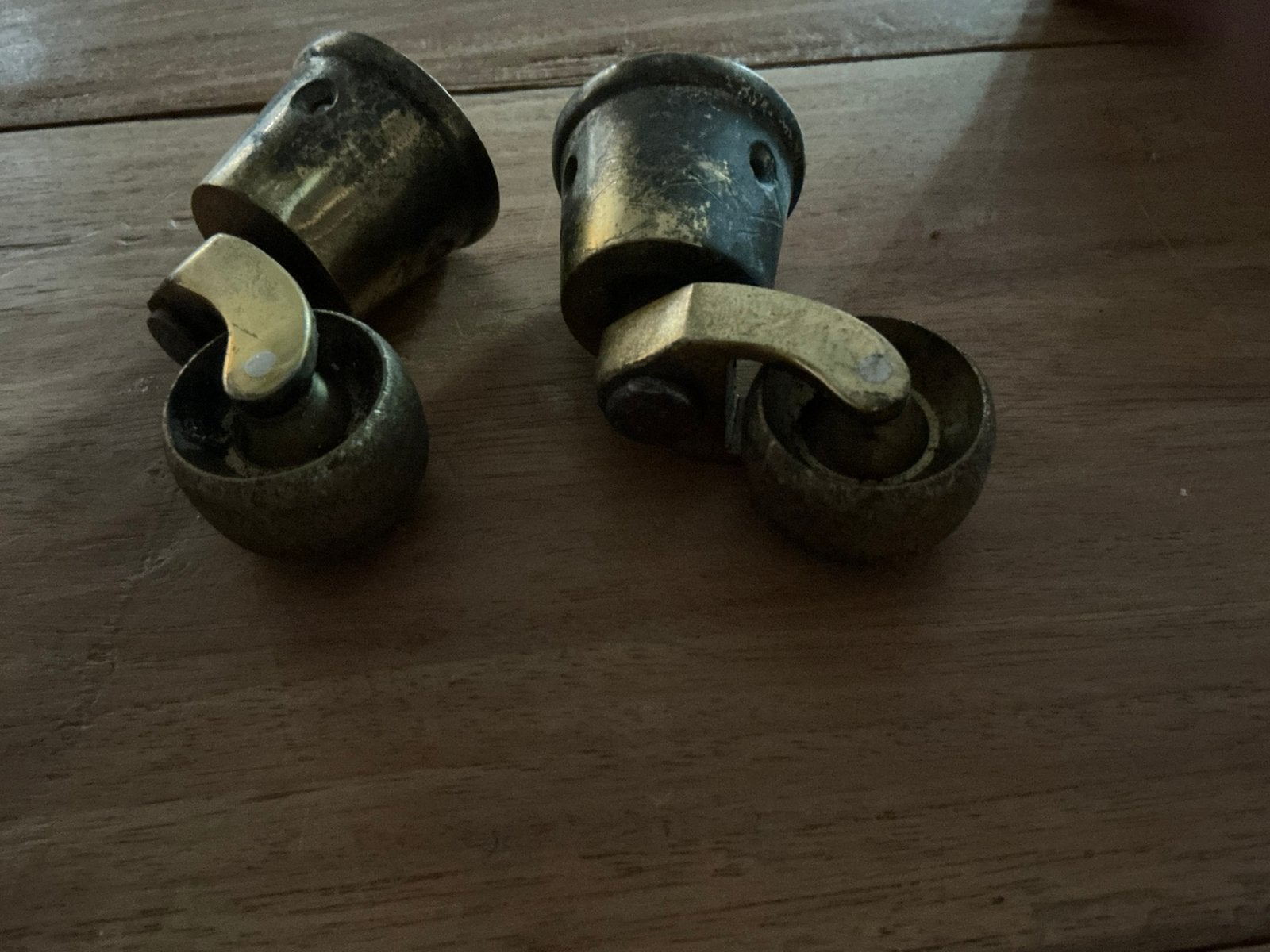 2 antieke bank of stoel wieltjes, Ophalen of Verzenden