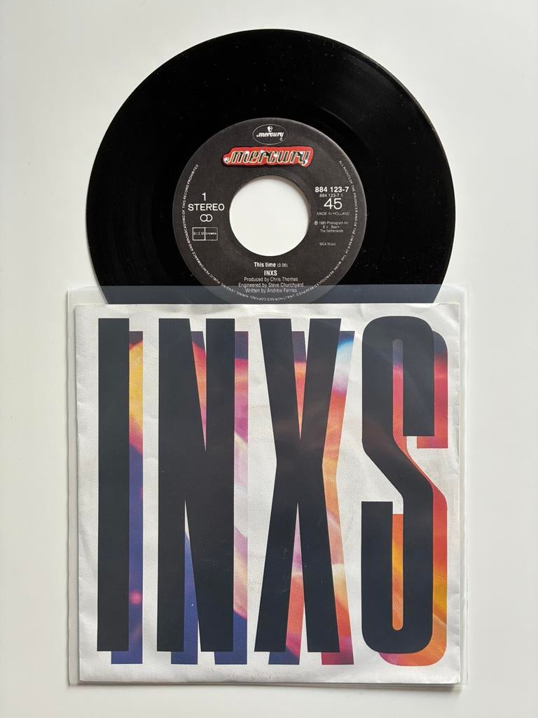 INXS - This time, Cd's en Dvd's, Vinyl Singles, Ophalen of Verzenden, 7 inch, Single
