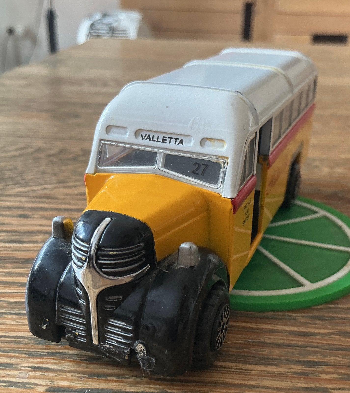 Vintage Maltezer bus Valetta bus Verzamelobject, Ophalen, Gebruikt, Bus of Vrachtwagen