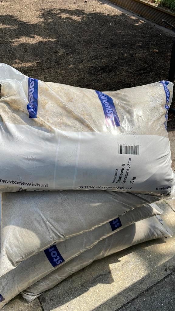 4 x zak ophoogzand Stonewish 0-2 mm 25 kg, Tuin en Terras, Zand, Ophalen, Nieuw, Ophoogzand