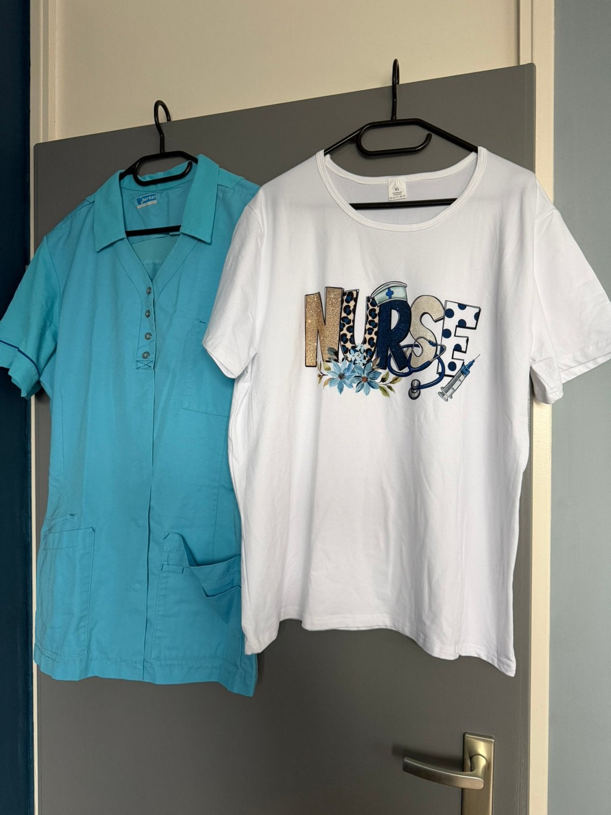 Zorg setje Berkel xl, Blauw, Maat 42/44 (L), Ophalen of Verzenden, Zo goed als nieuw