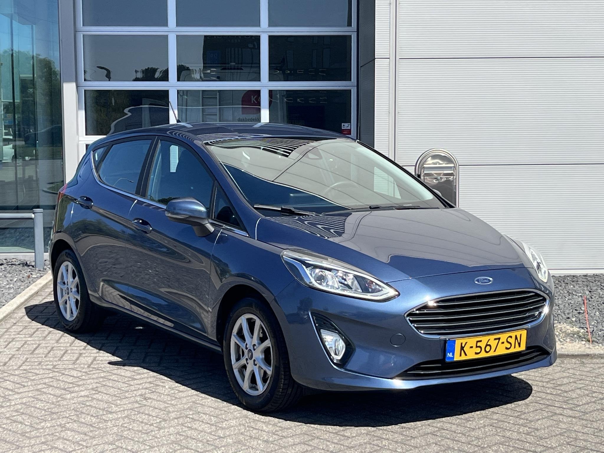 Ford Fiesta 1.0 EcoBoost 100pk 5dr Titanium | Navigatie By a, Auto's, Ford, Voorwielaandrijving, 94 pk, Stof, 580 kg
