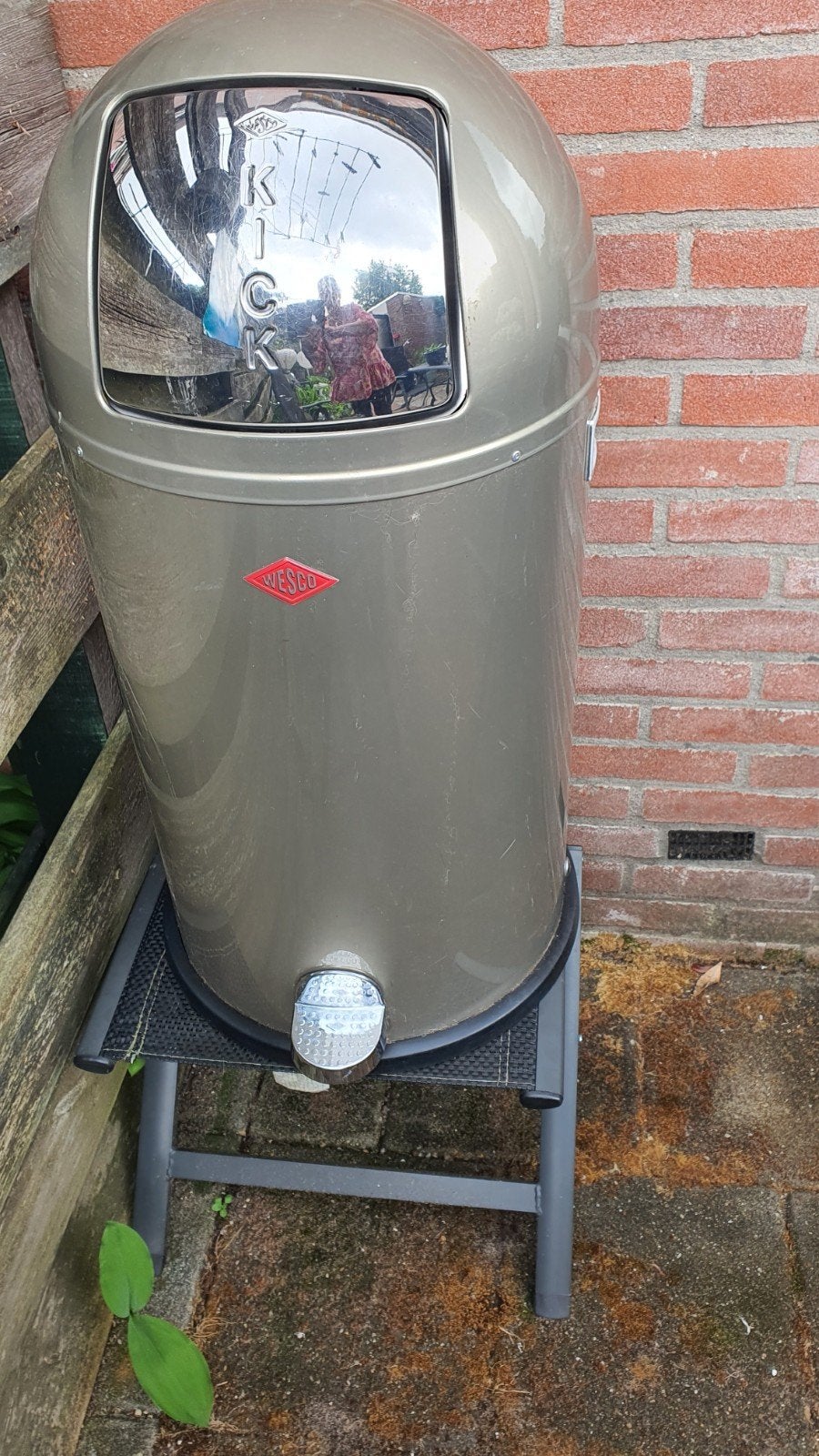 Wesco prullenbak, 40 liter of meer, Ophalen of Verzenden, Gebruikt, 50 tot 75 cm