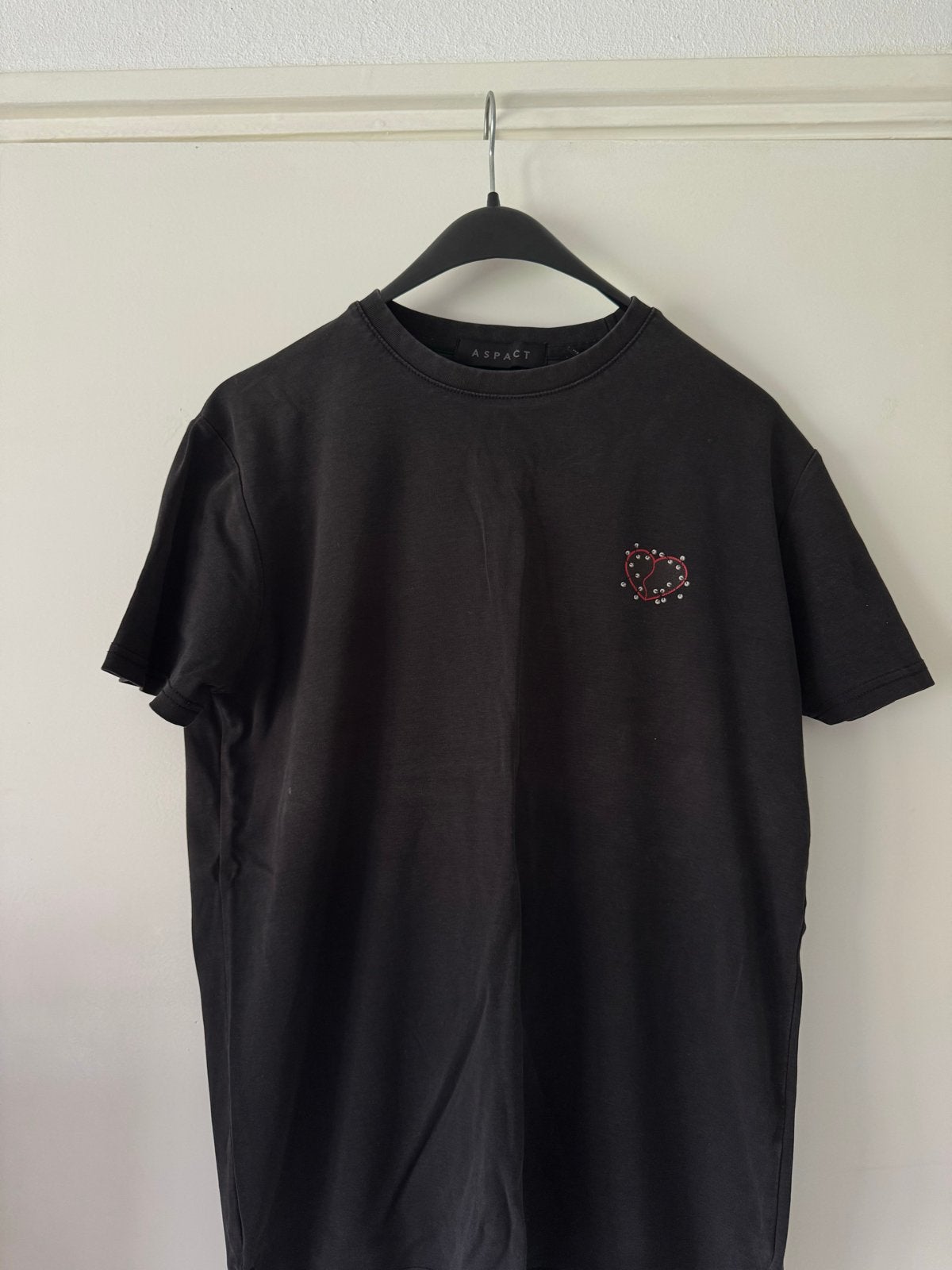 ASPACT T-shirt met teddybeer print - Maat M, Ophalen of Verzenden, Gedragen, Maat 48/50 (M), Zwart