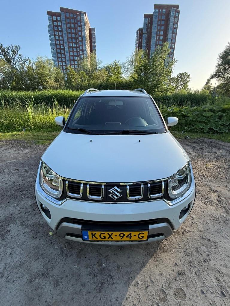 Suzuki Ignis 1.2 CVT-HYBRIDE BJ 2020 AIRCO APK 81098kms, Stof, Ignis, 1198 cc, Wit