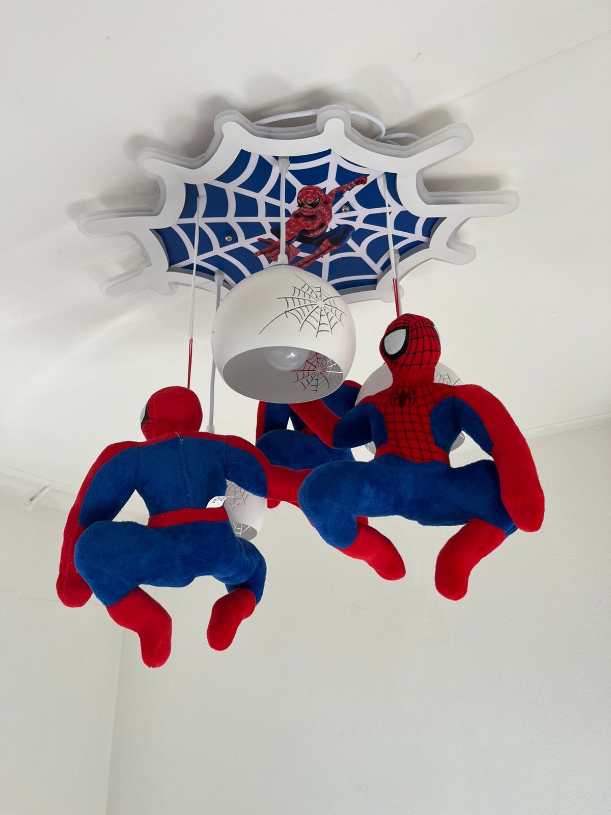 Spiderman lamp / kroonluchter, Ophalen of Verzenden, Zo goed als nieuw, Minder dan 50 cm