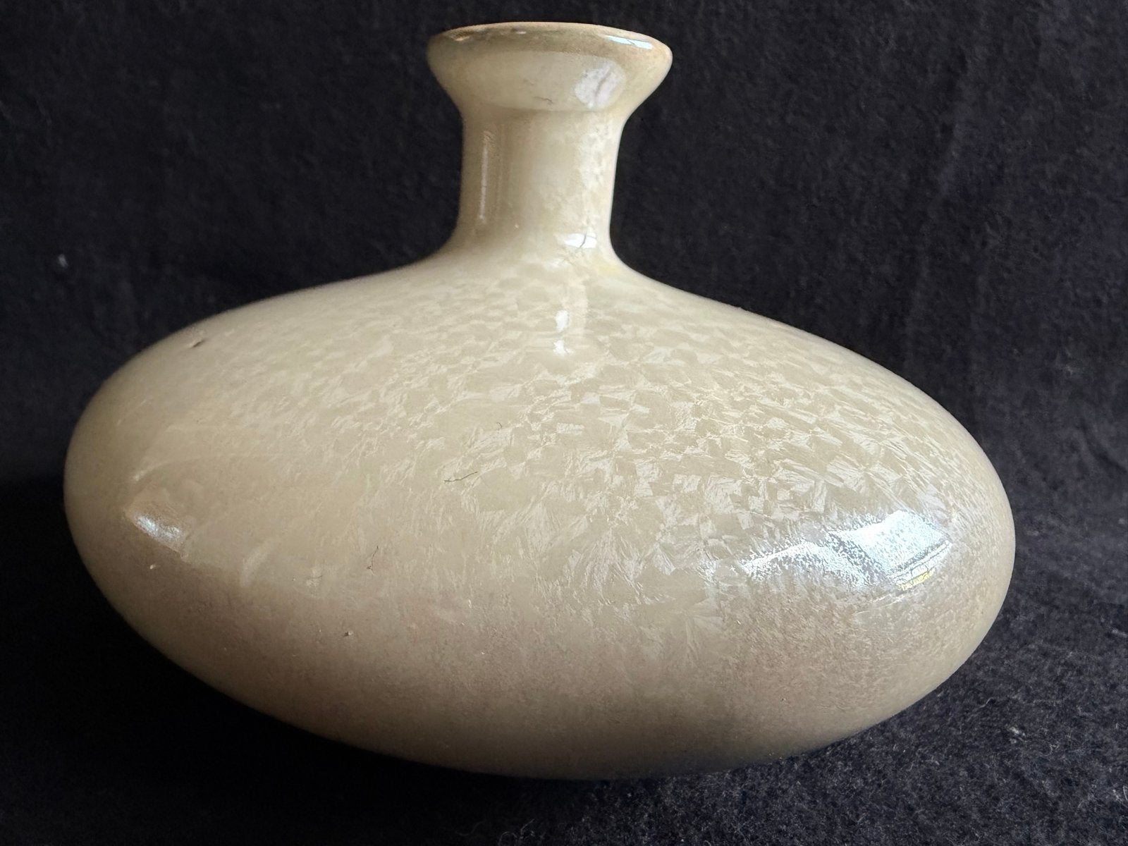 Mini UFO Vaasje Parelmoer Kristalglazuur - Chinees Porselein, Verzenden