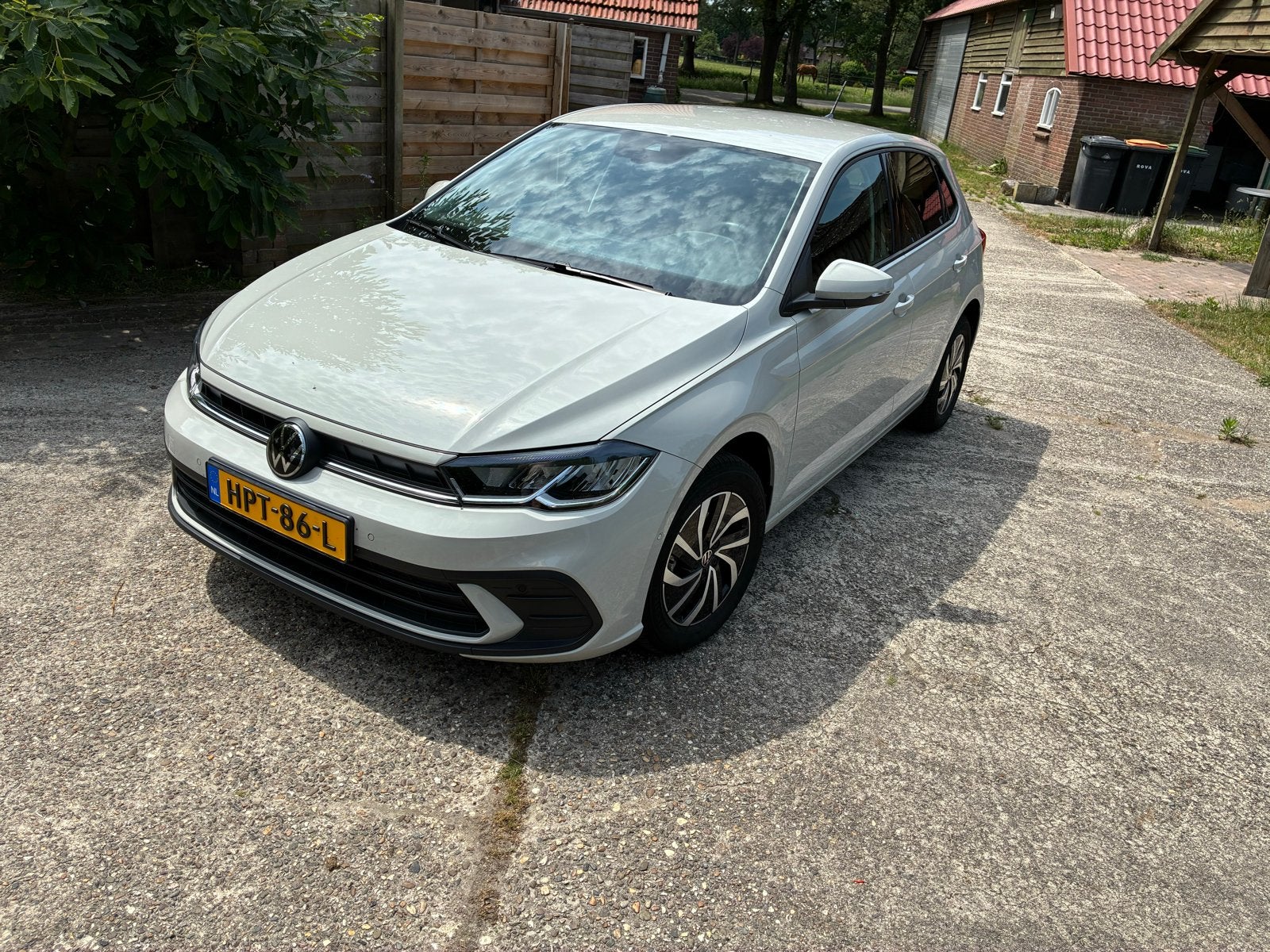 Private lease overname – Volkswagen Polo Life €465 p/m, Stof, Zwart, 95 pk, Origineel Nederlands