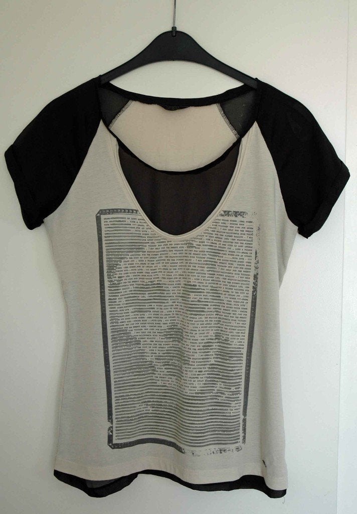 Guess shirt s/m, Kleding | Dames, Ophalen of Verzenden, Zo goed als nieuw, Korte mouw, Maat 36 (S)
