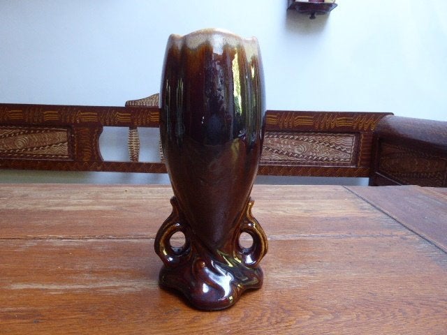 Art deco keramiek vaas, Thulin, Ophalen of Verzenden