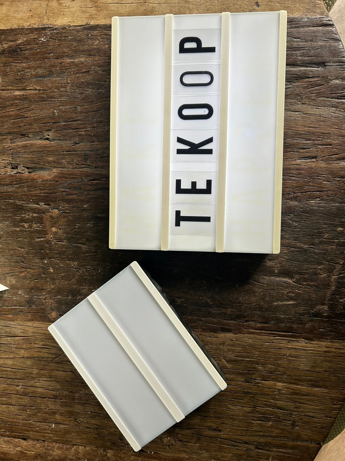 Lichtbak met letters - Te Koop, Huis en Inrichting, Woonaccessoires | Overige, Gebruikt, Kunststof, Ophalen of Verzenden, Modern