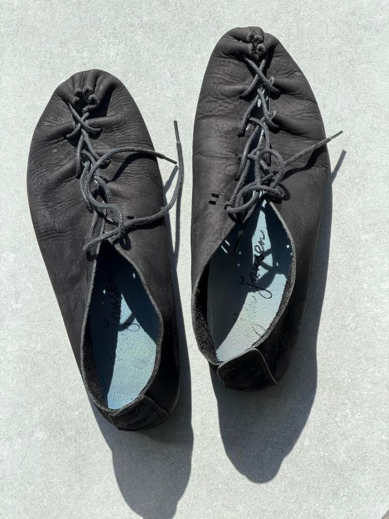 Originele Jan Jansen schoenen - Zwart leer, maat 36, Ophalen of Verzenden, Gedragen, Zwart, Overige typen