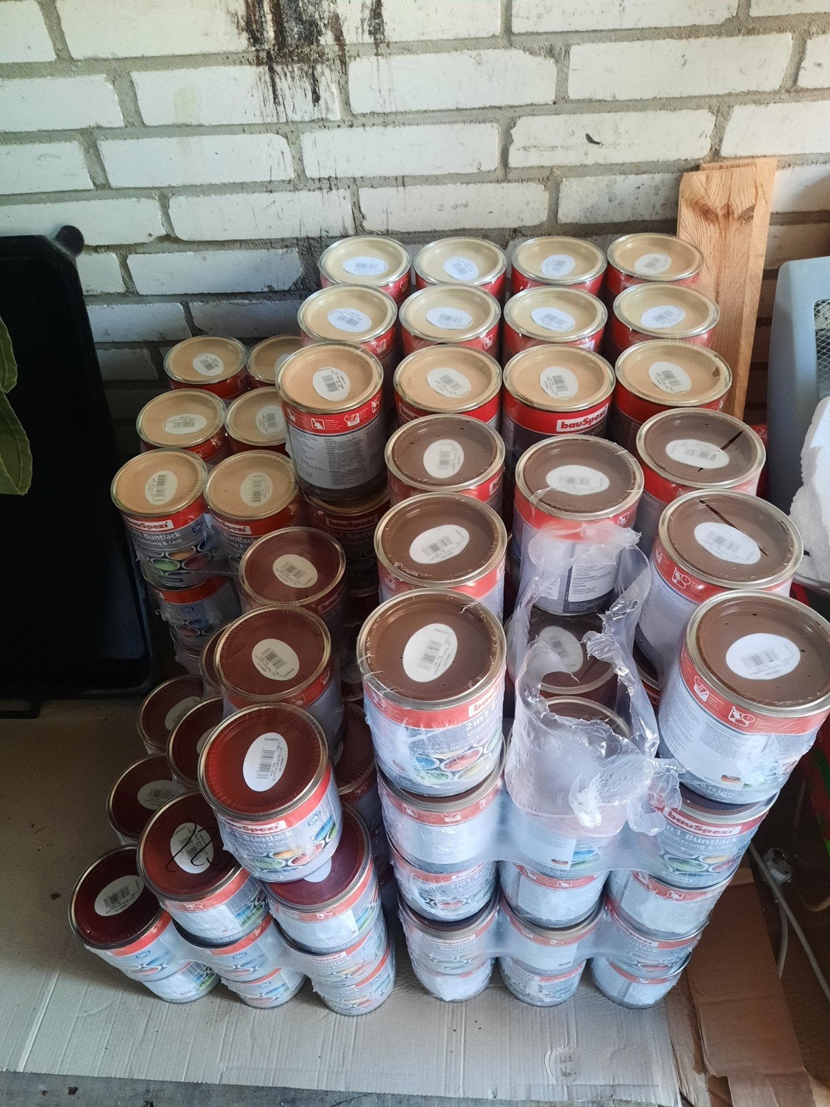 partij verf Circa 160 blikken, Doe-het-zelf en Verbouw, Ophalen, Overige kleuren, Nieuw, Verf
