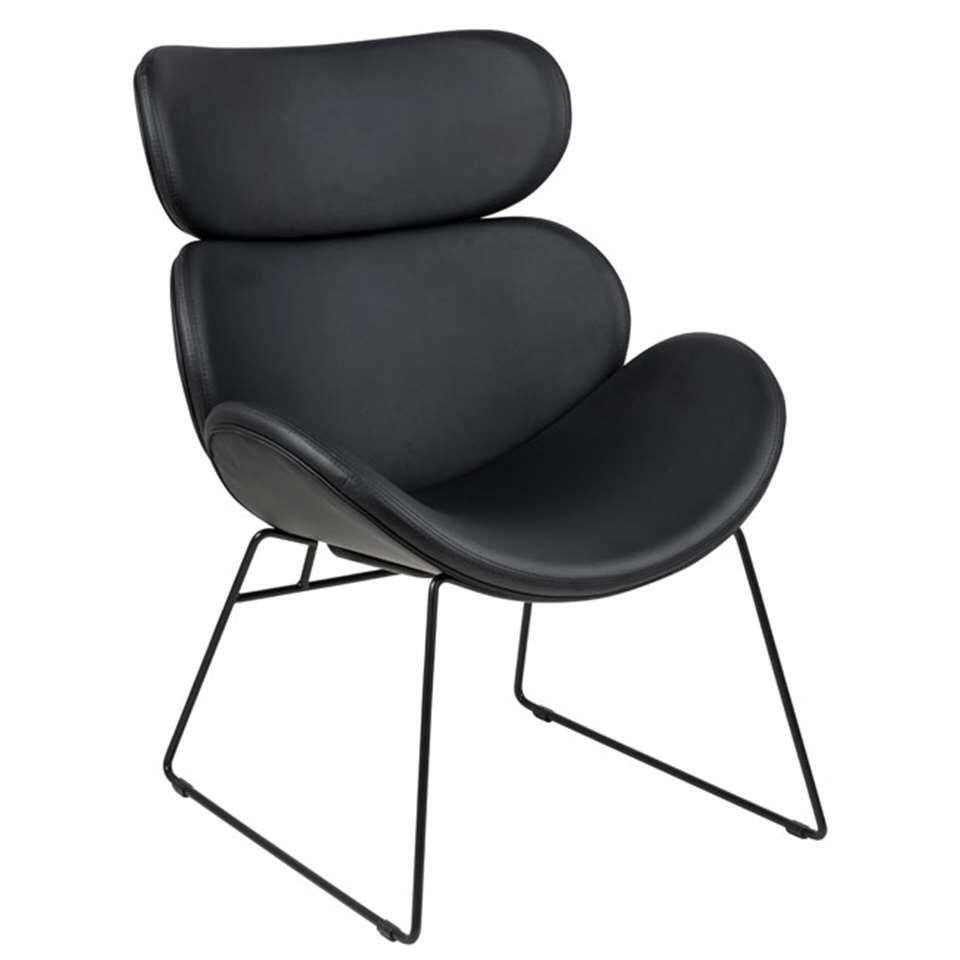 Fauteuil Cezar - kunstleder - zwart [nieuw in doos], Ophalen, Scandinavisch design, Overige materialen, Nieuw