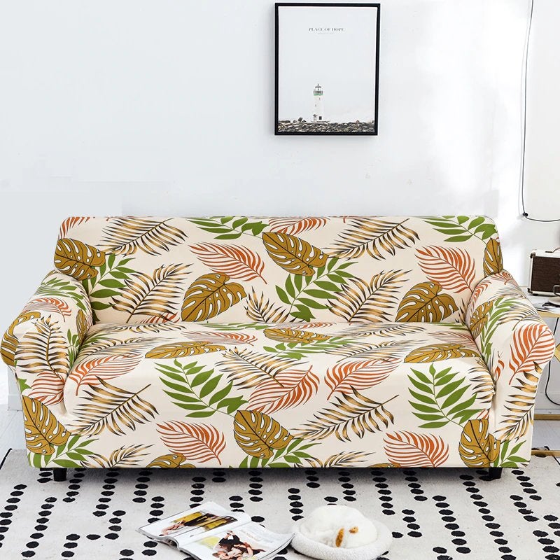 Witte bladeren bank hoes sofa cover bescherming hoezen, Huis en Inrichting, Stoffering | Tapijten en Kleden, Verzenden, 50 tot 100 cm
