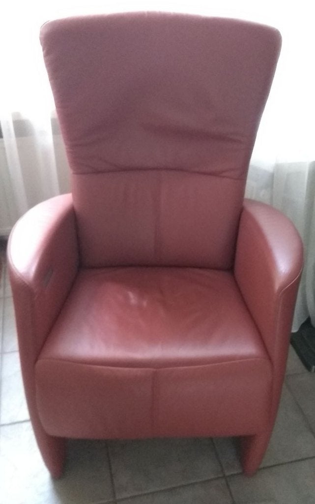 Relax leren fauteuil stoelen (prominent), Huis en Inrichting, Ophalen, Gebruikt, Minder dan 75 cm, Leer