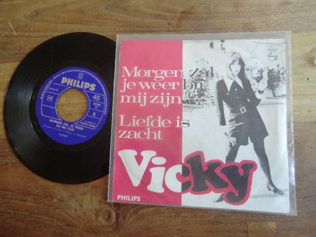 vicky leandros/morgen zal je weer bij mij zijn/liefd iszacht, Verzenden, Gebruikt, 7 inch, Levenslied of Smartlap