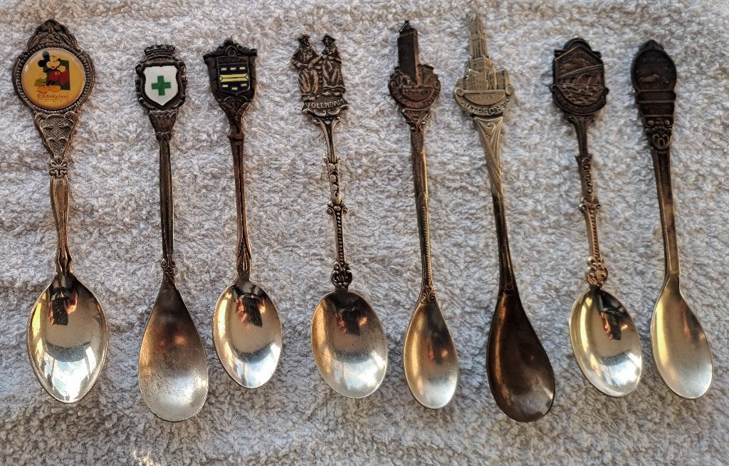 11 stuks vintage verzilverde theelepeltjes, Antiek en Kunst, Antiek | Bestek, Ophalen of Verzenden