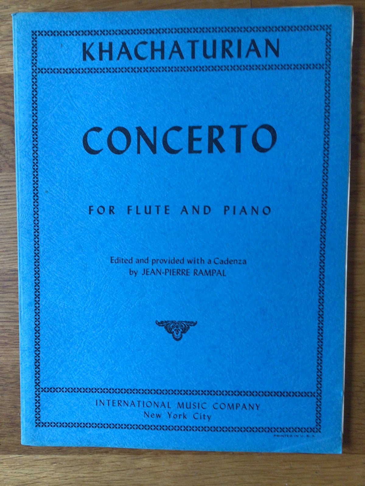 Khachaturian, Concerto voor fluit en piano, Piano, Klassiek, Ophalen of Verzenden, Zo goed als nieuw