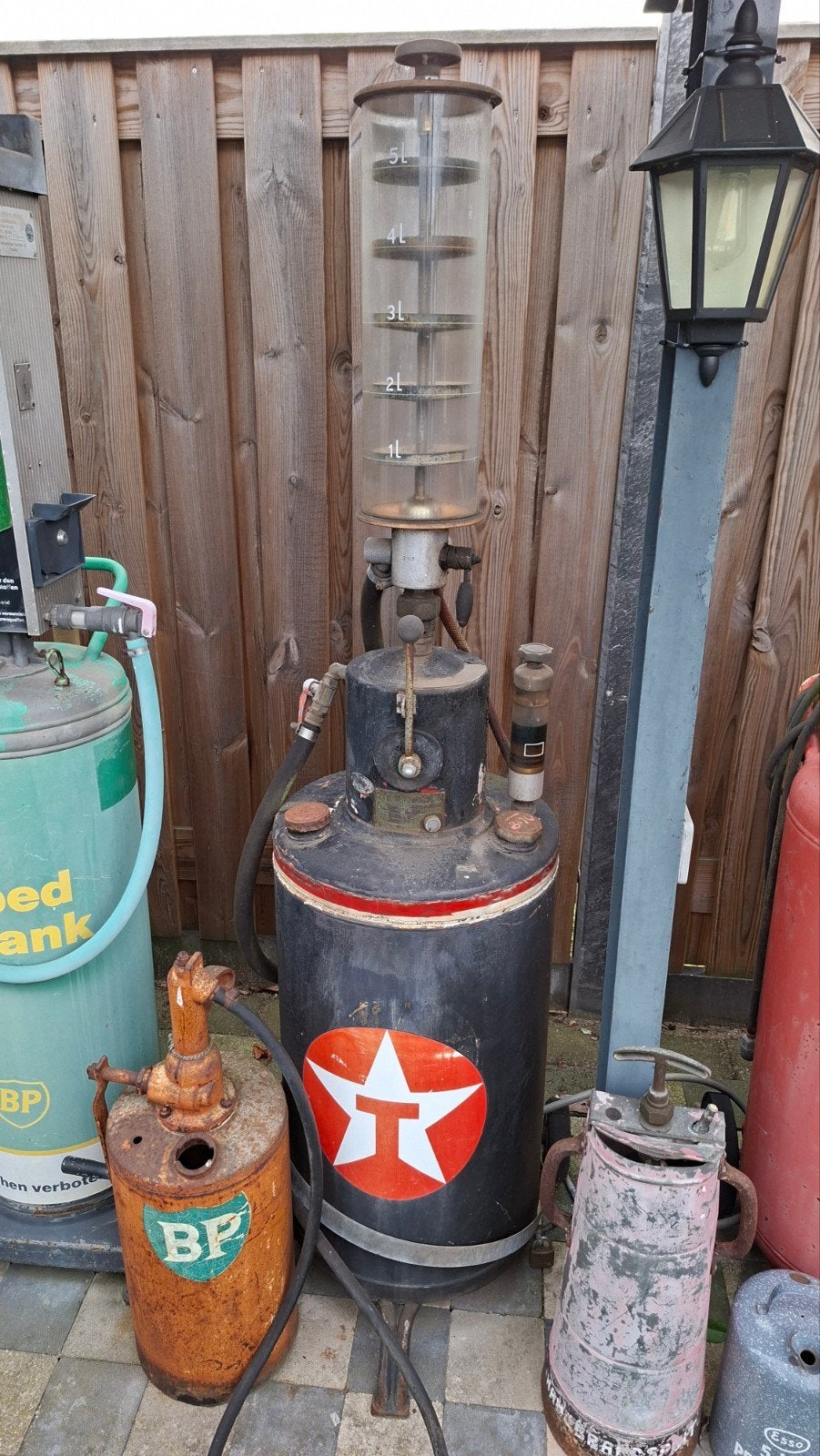 Bereila 2 takt benzinepomp, vintage verzamelen. bromfiets, Verzamelen, Ophalen, Gebruikt