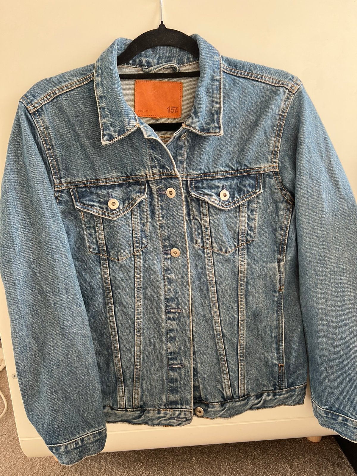 Spijkerjas dames, Ophalen of Verzenden, Gedragen, Maat 34 (XS) of kleiner, Blauw