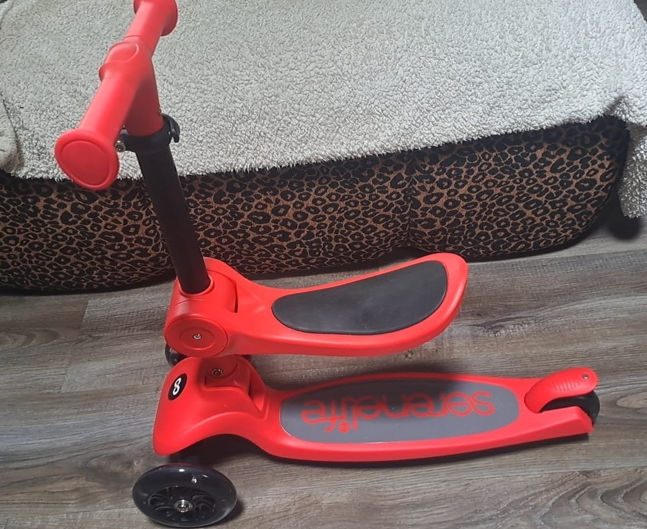 Titel:  Step SereneLife 2-in-1 Kinderstep / Loopfiets – Rood, Fietsen en Brommers, Ophalen, Zo goed als nieuw, Gewone step