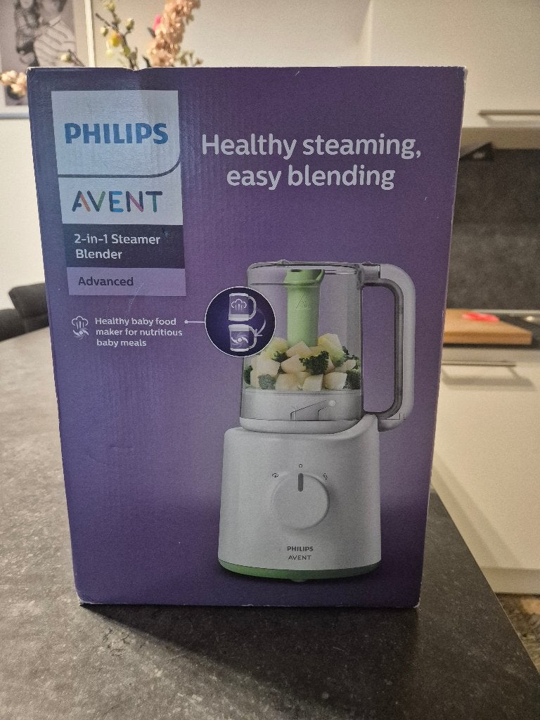Philips avent 2 in 1 steamer Nieuw in doos, Ophalen, Nieuw, Blender