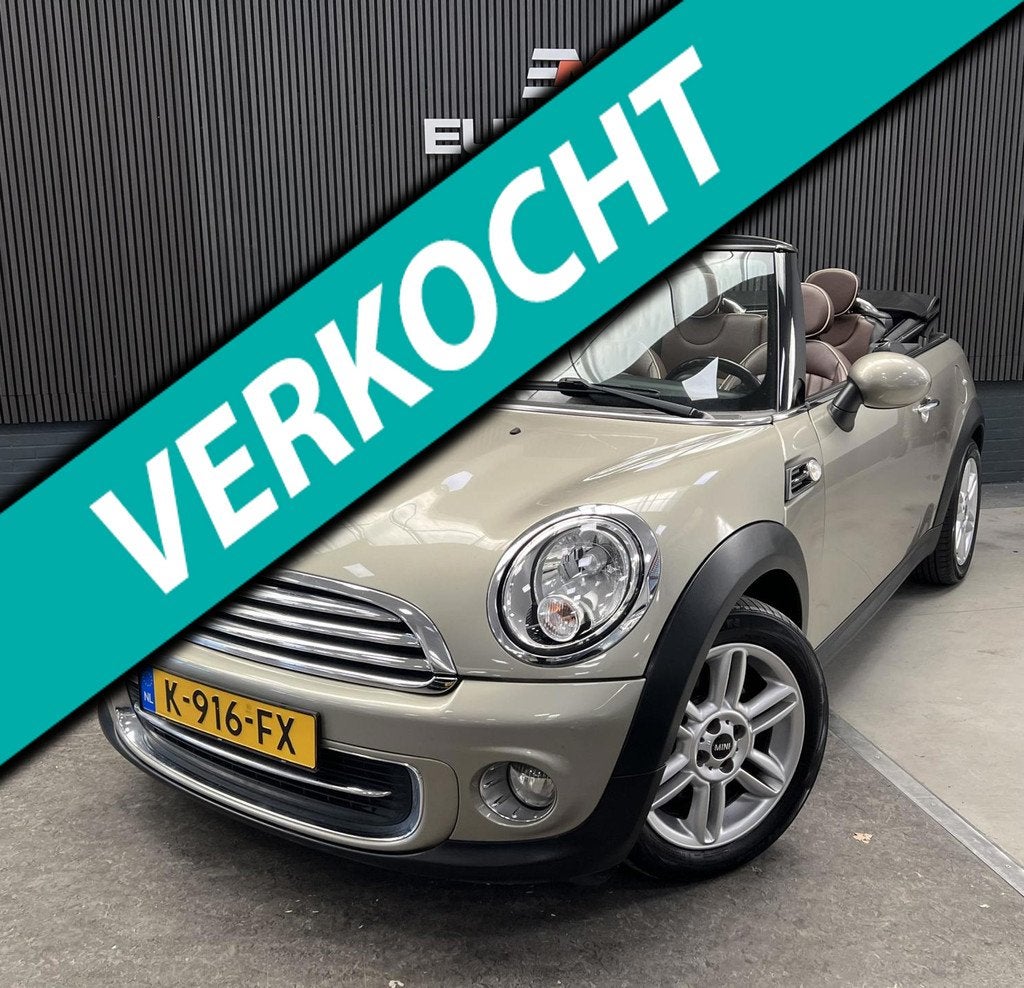 Mini Mini Cabrio 1.6 Cooper Pepper 2e eigenaar - Airco - Cru, Auto's, Mini, Euro 5, Gebruikt, 4 cilinders, Cabriolet