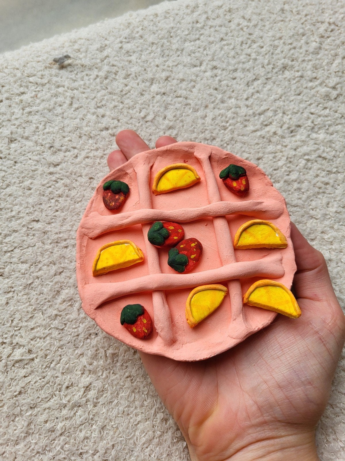Handgemaakte fruit tic tac toe, Nieuw, Meerkleurig, Ophalen of Verzenden, Overige materialen