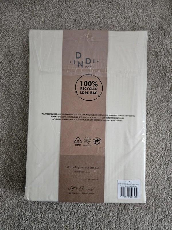 Nieuw dekbedovertrek dindi 220x200 geel katoen, Ophalen of Verzenden, Geel, Dekbedovertrek, Nieuw