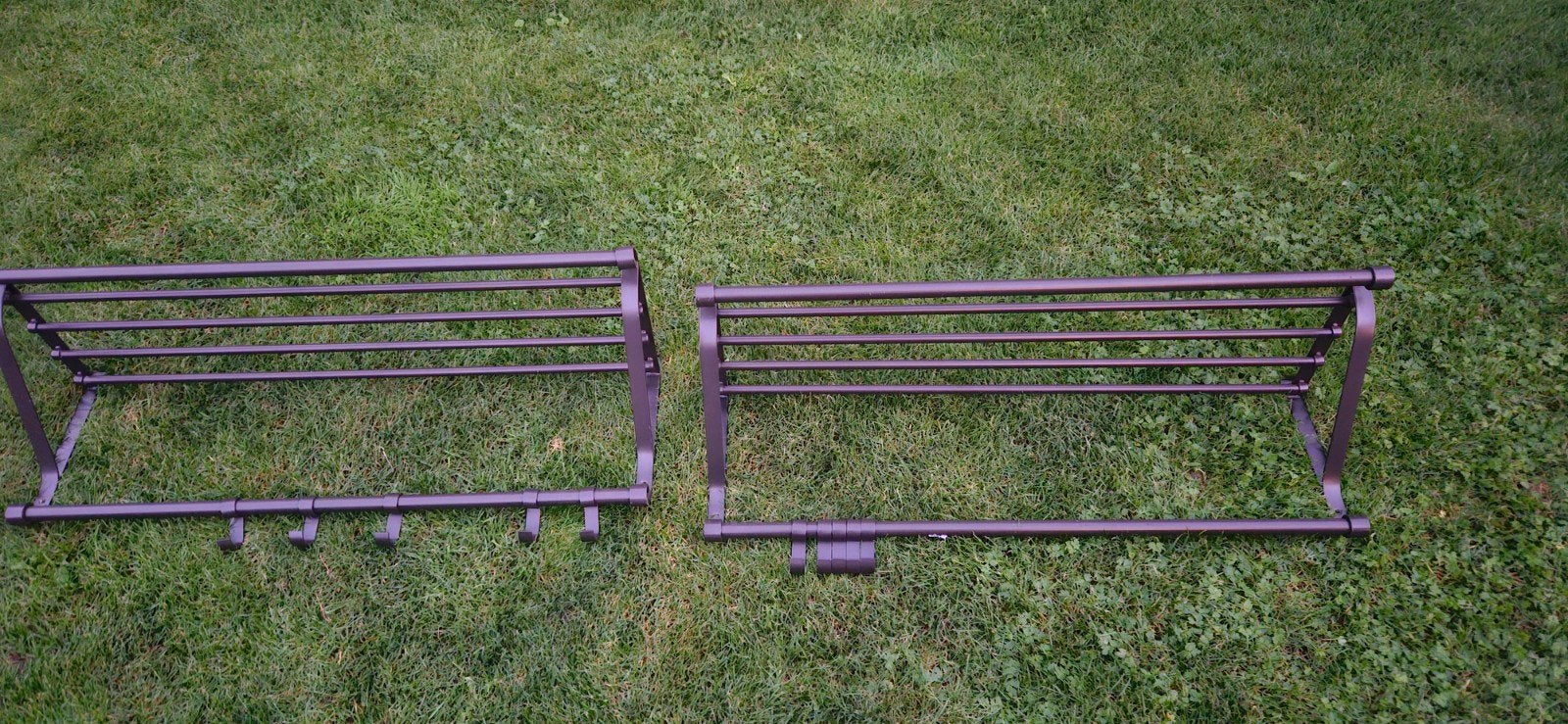 Metalen wandkapstokken (2 stuks), Wandkapstok, Gebruikt, Ophalen of Verzenden, Minder dan 100 cm