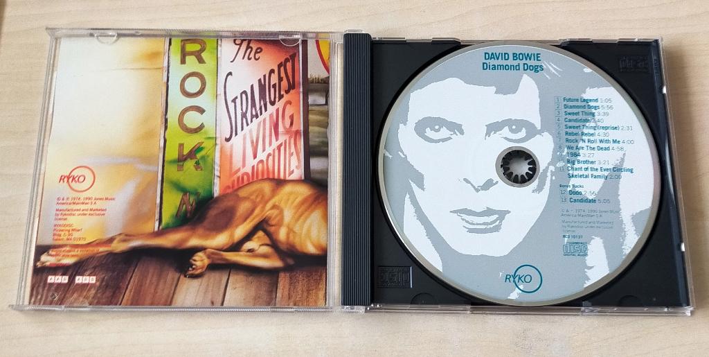 David Bowie Diamond Dogs CD 1974/1990 Bonustracks Sound+Visi, Ophalen of Verzenden, Gebruikt, Poprock