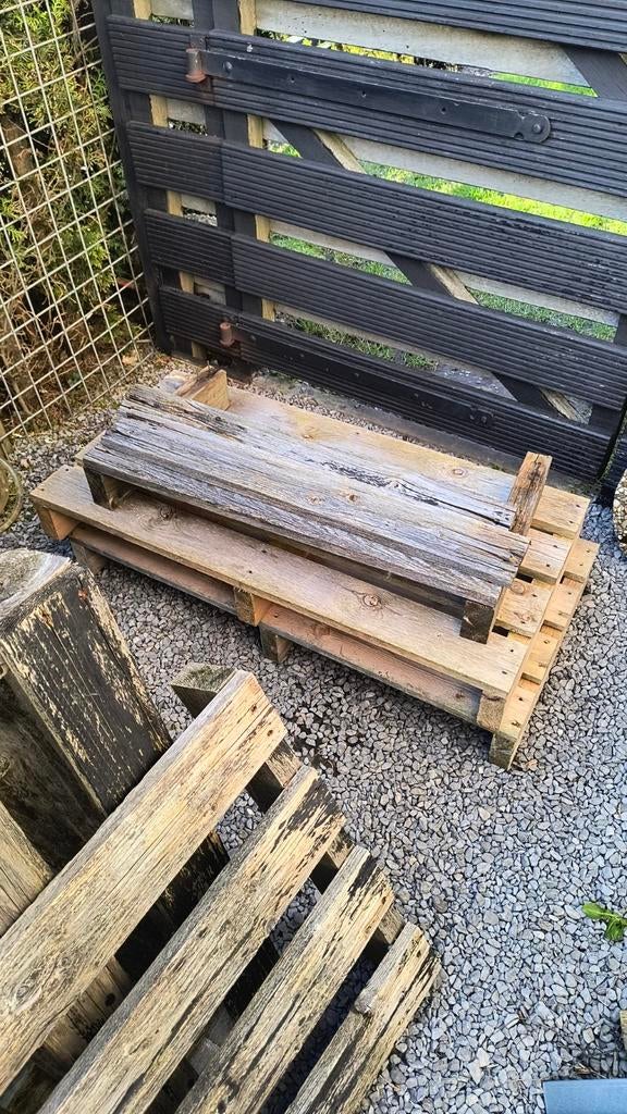 Resten palets voor vuurkorf buiten, Ophalen, Minder dan 25 mm, Pallet, Minder dan 200 cm