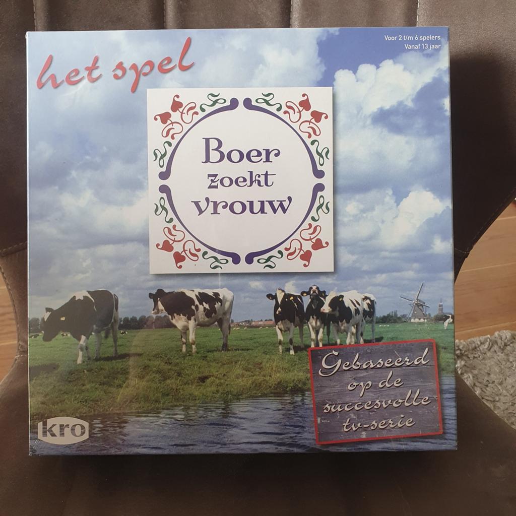 Boer Zoekt Vrouw Het Spel - Nieuw in seal, Vijf spelers of meer, Ophalen of Verzenden, Nieuw, KRO