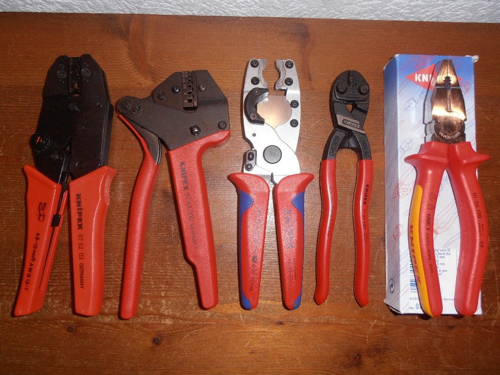 ZGAN Knipex krimptangen + VDE gekeurd gereedschap., Ophalen of Verzenden, Zo goed als nieuw