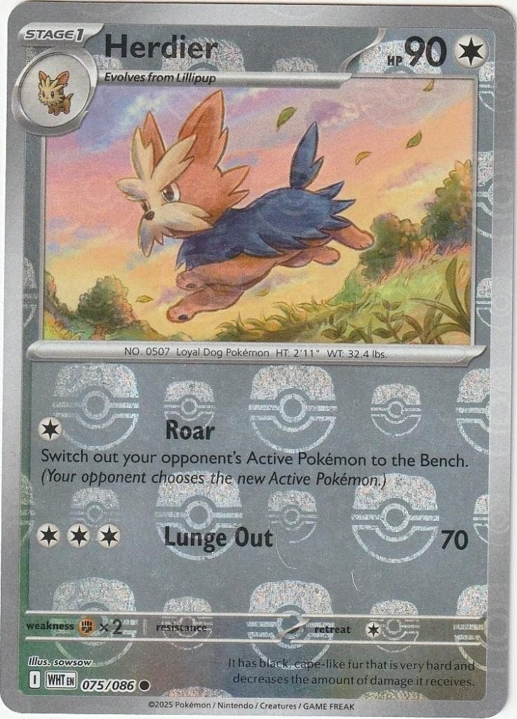 Gezocht Herdier Masterball, Ophalen of Verzenden, Zo goed als nieuw, Losse kaart, Foil