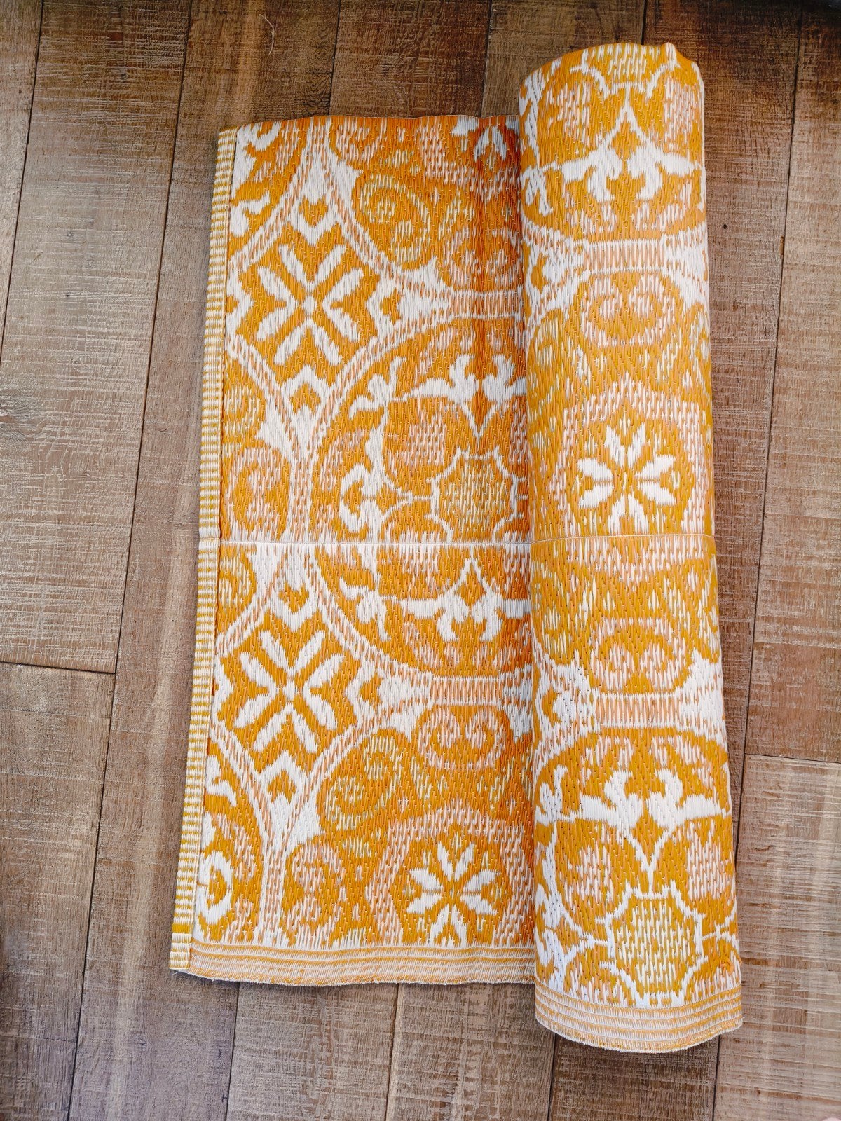 Nieuw Xenos buitenkleed cirkels oranje/geel 200x300 cm, Ophalen of Verzenden, Nieuw