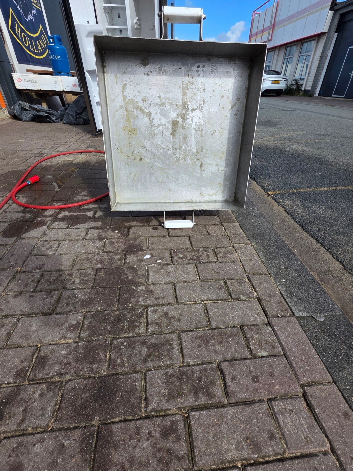 RVS Visbakpan 0,70x0,70, Ophalen, Gebruikt, Fornuis, Frituur en Grillen