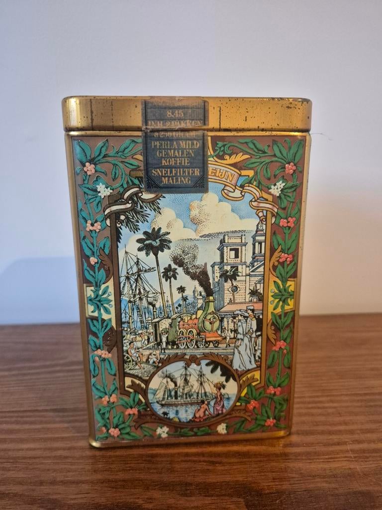 Vintage Douwe Egberts koffieblik., Ophalen of Verzenden, Zo goed als nieuw, Koffie, Douwe Egberts