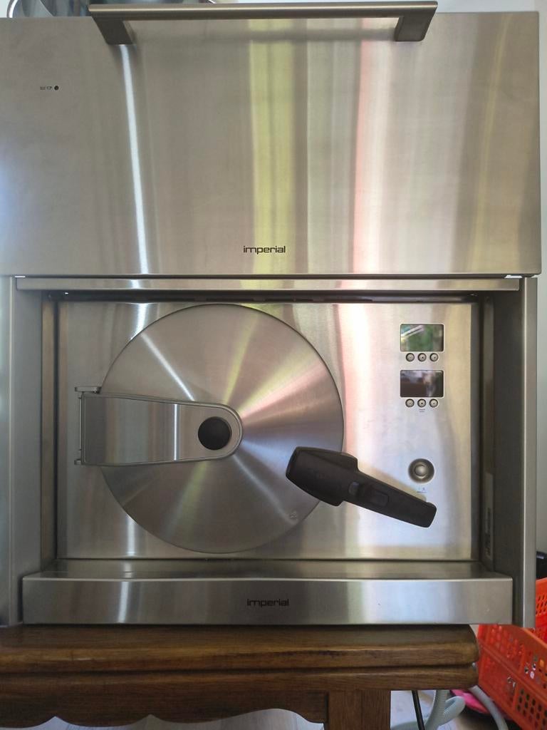 Imperial miele drukstoom oven, stoomoven met warmhoudlade, Gebruikt, Stoom, Inbouw, 45 tot 60 cm