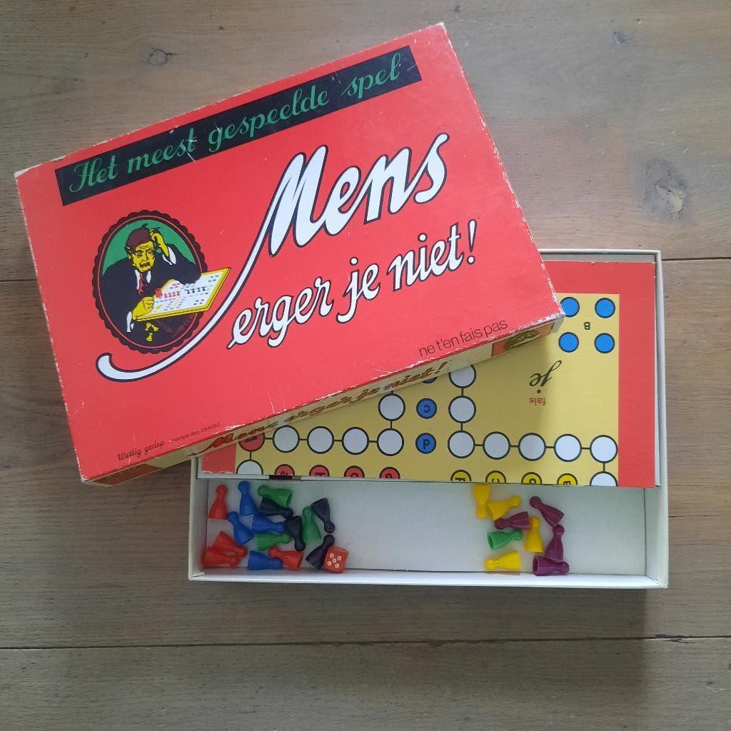 Mens erg je niet bordspel, Vijf spelers of meer, Ophalen of Verzenden, Zo goed als nieuw
