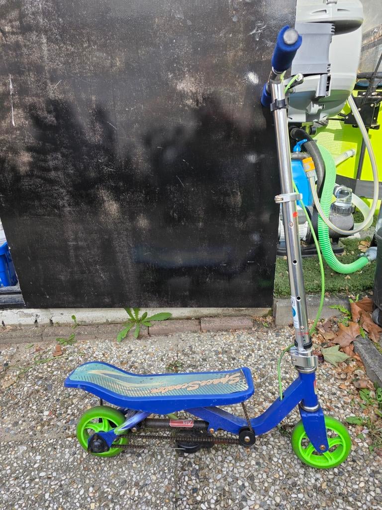 Space Scooter blauw/groen - Gebruikt, Ophalen, Gebruikt, Gewone step, Space Scooter