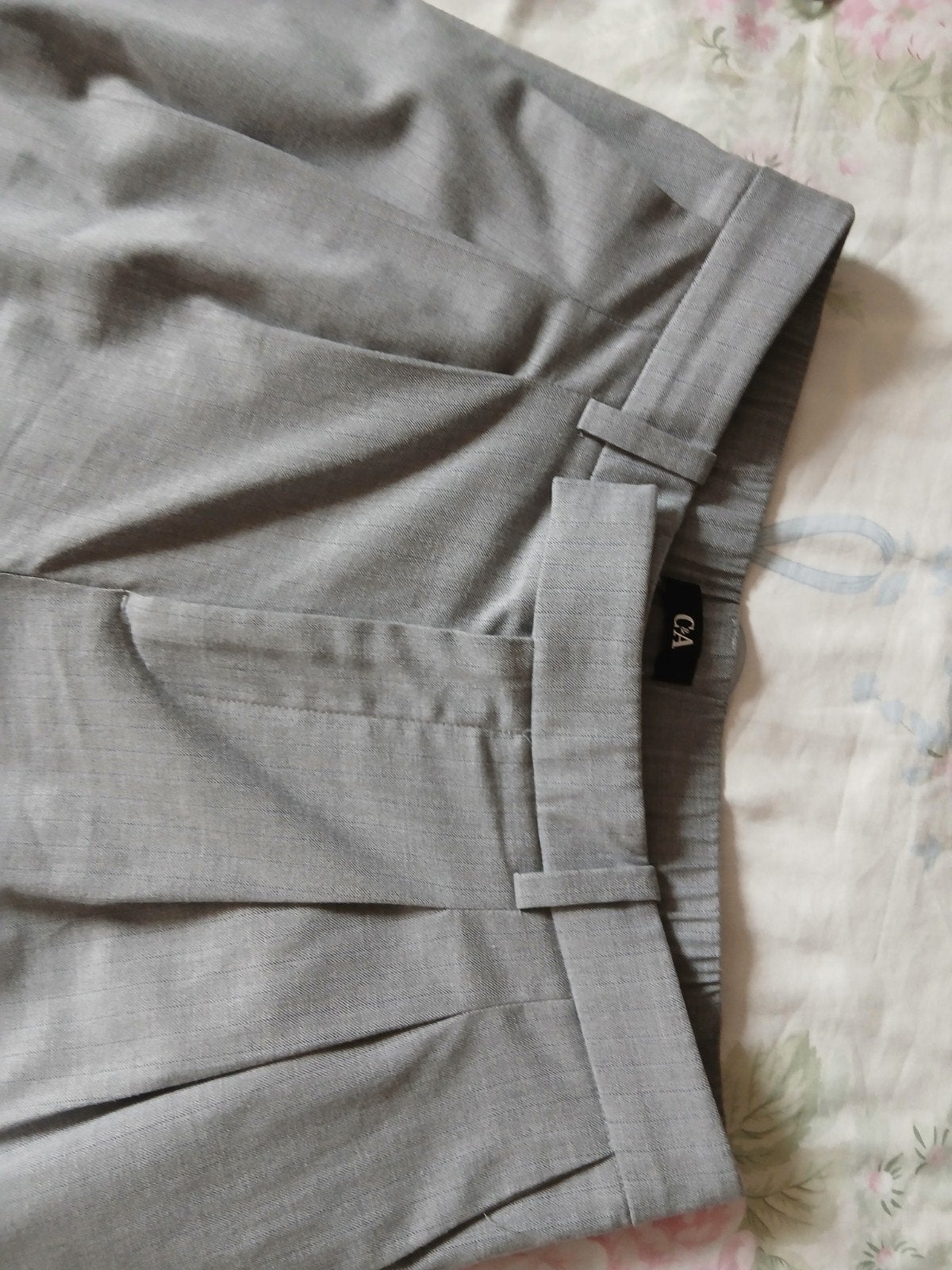 Lichtgrijze wijde pijpen broek maat 40, Maat 38/40 (M), Ophalen of Verzenden, Zo goed als nieuw, C&A