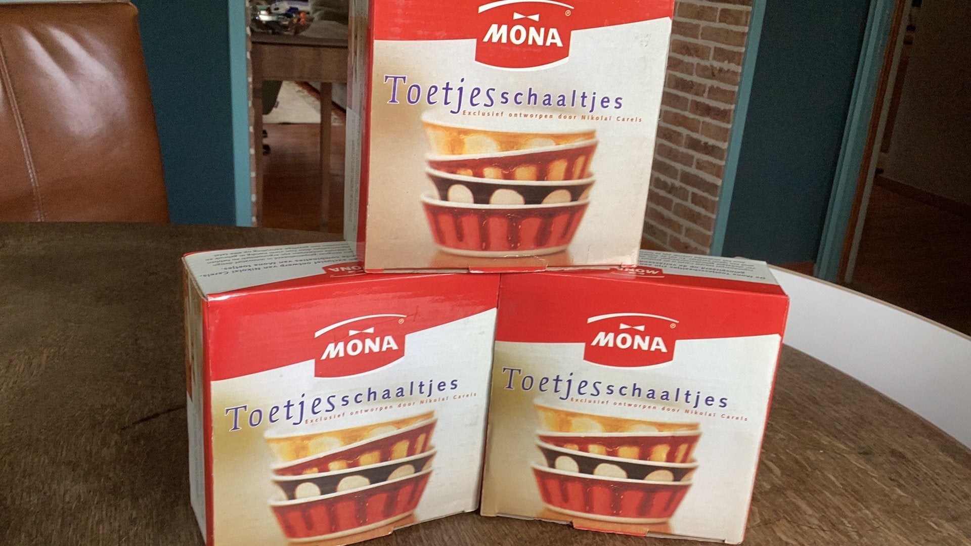 MONA schaaltjes nieuw in verpakking, Nieuw, Ophalen of Verzenden, Overige stijlen, Glas