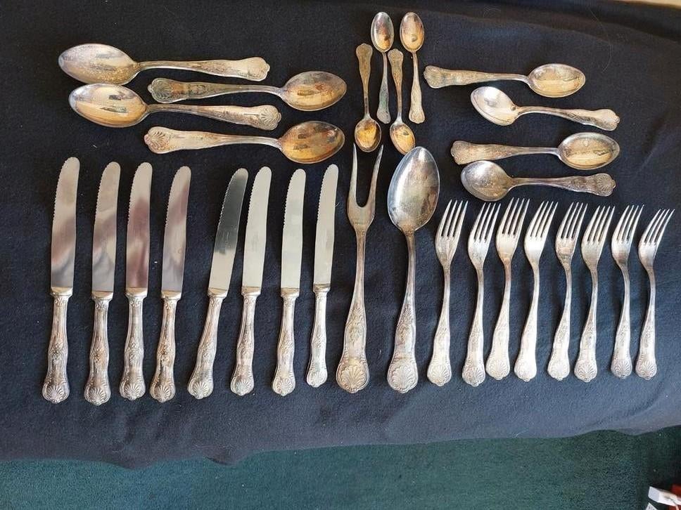 Vintage Zilveren Bestek Set Super Inox, Ophalen of Verzenden